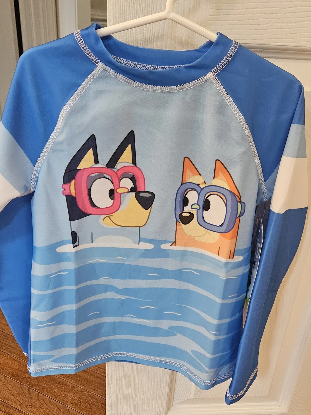 Kid's Bluey Long-Sleeve Rashguard Swim Set